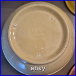 Shawnee Pottery Mixing Bowls Snowflake Nesting Bowls set of 4