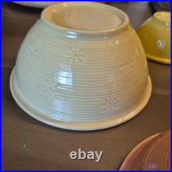 Shawnee Pottery Mixing Bowls Snowflake Nesting Bowls set of 4