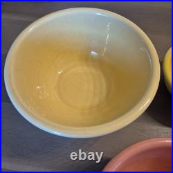 Shawnee Pottery Mixing Bowls Snowflake Nesting Bowls set of 4 Shawnee Pottery Mixing Bowls Snowflake Nesting Bowls set of 4