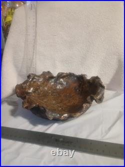 Shino Glazed Pottery Bowl Decor Japanese Vintage Old In Excellent Condition