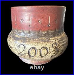 Signed 2003 Tokheim Stoneware God Jul Bowl Vintage