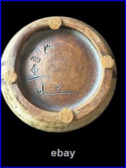 Signed 2003 Tokheim Stoneware God Jul Bowl Vintage