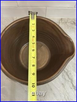 Signed Nesting Mixing Bowls Set of 4 Hand Thrown Stoneware Chris Heckman