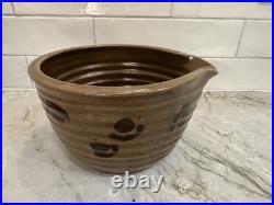 Signed Nesting Mixing Bowls Set of 4 Hand Thrown Stoneware Chris Heckman