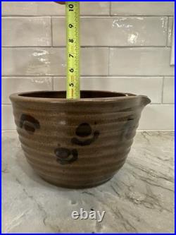 Signed Nesting Mixing Bowls Set of 4 Hand Thrown Stoneware Chris Heckman