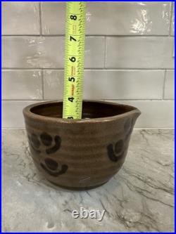 Signed Nesting Mixing Bowls Set of 4 Hand Thrown Stoneware Chris Heckman