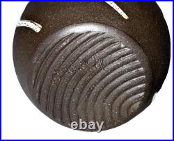 Signed Vintage Studio Art Pottery Textured Glaze Modernist Vase