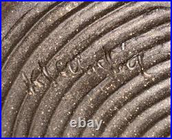 Signed Vintage Studio Art Pottery Textured Glaze Modernist Vase