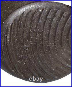 Signed Vintage Studio Art Pottery Textured Glaze Modernist Vase