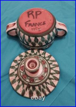 Signed and numbered Robert Picault Vallauris Pot with Lid