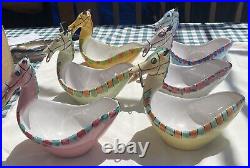 Six (6) Raymor Londi Bitossi Italy Pottery Horse Dish Bowl Mid Century Modern