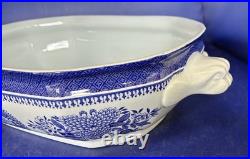 Spode Blue Fitzhugh Covered Vegetable Bowl