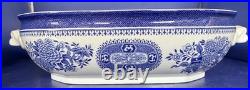 Spode Blue Fitzhugh Covered Vegetable Bowl