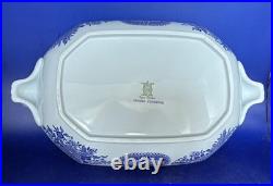 Spode Blue Fitzhugh Covered Vegetable Bowl
