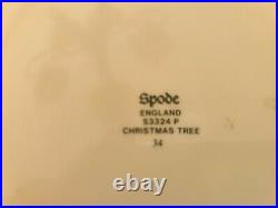 Spode Christmas Tree Punch Bowl & Ladle Vintage Large New $ Price
