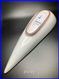 Stig Lindberg, Gustavsberg, Sweden, Faience Leaf Bowl, Hand Painted MCM