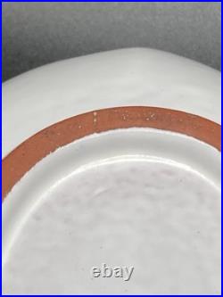 Stig Lindberg, Gustavsberg, Sweden, Faience Leaf Bowl, Hand Painted MCM