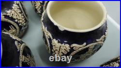 Stoneware German Punch Bowl Marzi Remy German Castle Canister 4L and 12 Mugs