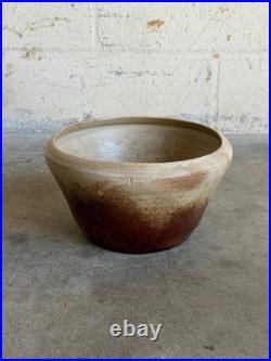 Studio Ceramic Light Brown Gradient Bowl 1960s Mid-Century Modern