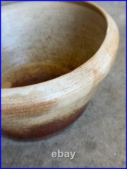 Studio Ceramic Light Brown Gradient Bowl 1960s Mid-Century Modern
