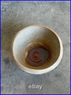 Studio Ceramic Light Brown Gradient Bowl 1960s Mid-Century Modern