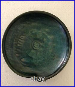 Studio Pottery Bowl Wheel Thrown Beautiful Crackle Glaze Daniel Slack