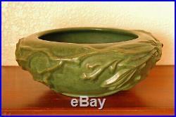 Stunning Vintage Peters & Reed Pottery Pereco Ware #9 Bowl Matte Green Branches