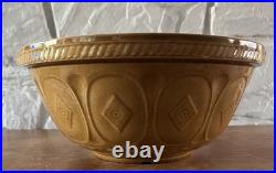 TG Green's Gripstand Yelloware Mixing Bowl Brown 1960s Exc Cond 11.25 England