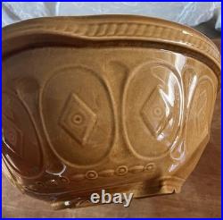 TG Green's Gripstand Yelloware Mixing Bowl Brown 1960s Exc Cond 11.25 England