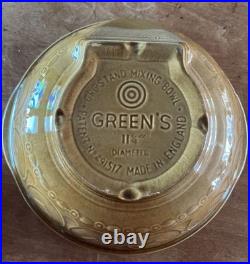 TG Green's Gripstand Yelloware Mixing Bowl Brown 1960s Exc Cond 11.25 England