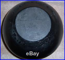TONITA JUAN ROYBAL San Ildefonso Blackware Jar Bowl Pot Circa 1930'S RARE VTG