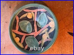 TS Post Ceramic Bowl 11 inches,'89, signed, Ca. Art Pottery