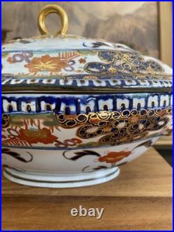 TURNER'S PATENT Stoneware COVERED TUREEN/BOWL Antique England 1800-1805