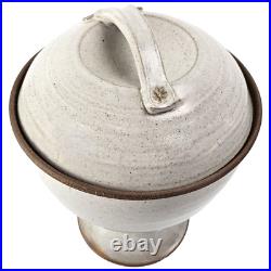 Tall Petry Studio Art Pottery Pedestal Soup Tureen Stoneware 1974 Signed