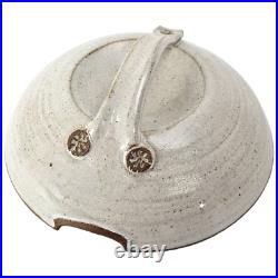 Tall Petry Studio Art Pottery Pedestal Soup Tureen Stoneware 1974 Signed