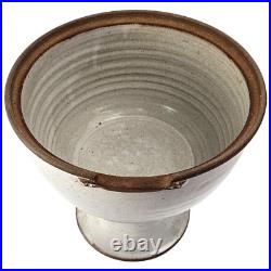 Tall Petry Studio Art Pottery Pedestal Soup Tureen Stoneware 1974 Signed