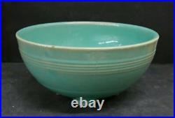 Turquoise Pacific Pottery Footed Punch Bowl #311 Bill Stern Estate