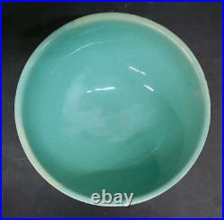 Turquoise Pacific Pottery Footed Punch Bowl #311 Bill Stern Estate