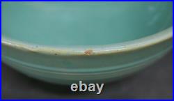Turquoise Pacific Pottery Footed Punch Bowl #311 Bill Stern Estate