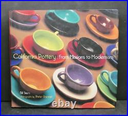 Turquoise Pacific Pottery Footed Punch Bowl #311 Bill Stern Estate