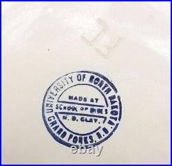 University of North Dakota School of Mines Signed Ceramic Bowl 7