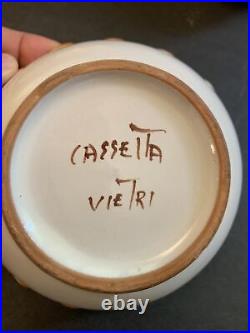 VEITRI Cassetta Italy 6 Small Bowls Dessert Ice Cream 5.5 Fruit Design RARE