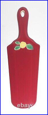 VINTAGE Coors Pottery Rosebud Red Cake Knife
