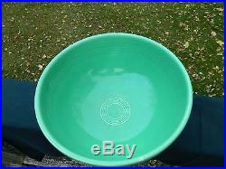VINTAGE GREEN FIESTA WARE LARGE FOOTED SALAD BOWL 1930's
