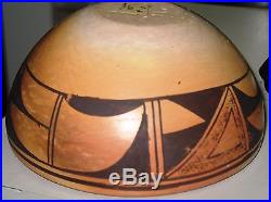 VINTAGE HOPI Pottery Bowl 1940's 50's HAND MADE, PAINTED POLYCHROME DESIGN