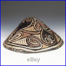 Vintage Kamana Or Sago Bowl Incised Pottery Sawos People Papua New Guinea