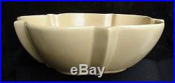 Vintage Large 1930's Catalina Island Ca Art Pottery Tan Starlight Serving Bowl
