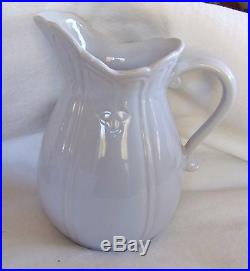 VINTAGE McCOY LARGE PITCHER AND WASH BOWL NO. 7529 MADE IN U. S. A