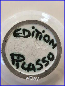 VINTAGE PICASSO PICADOR Ceramic Bowl Madoura & Edition Picasso Stamps pottery