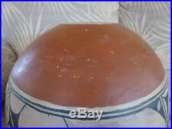 VINTAGE Santo Domingo Pueblo Potter Large Dough Bowl c1880-1900 10.5 H x 16.5W